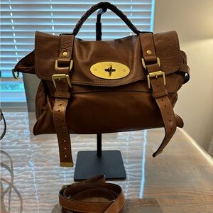 Mulberry Brown Leather Crossbody Bag